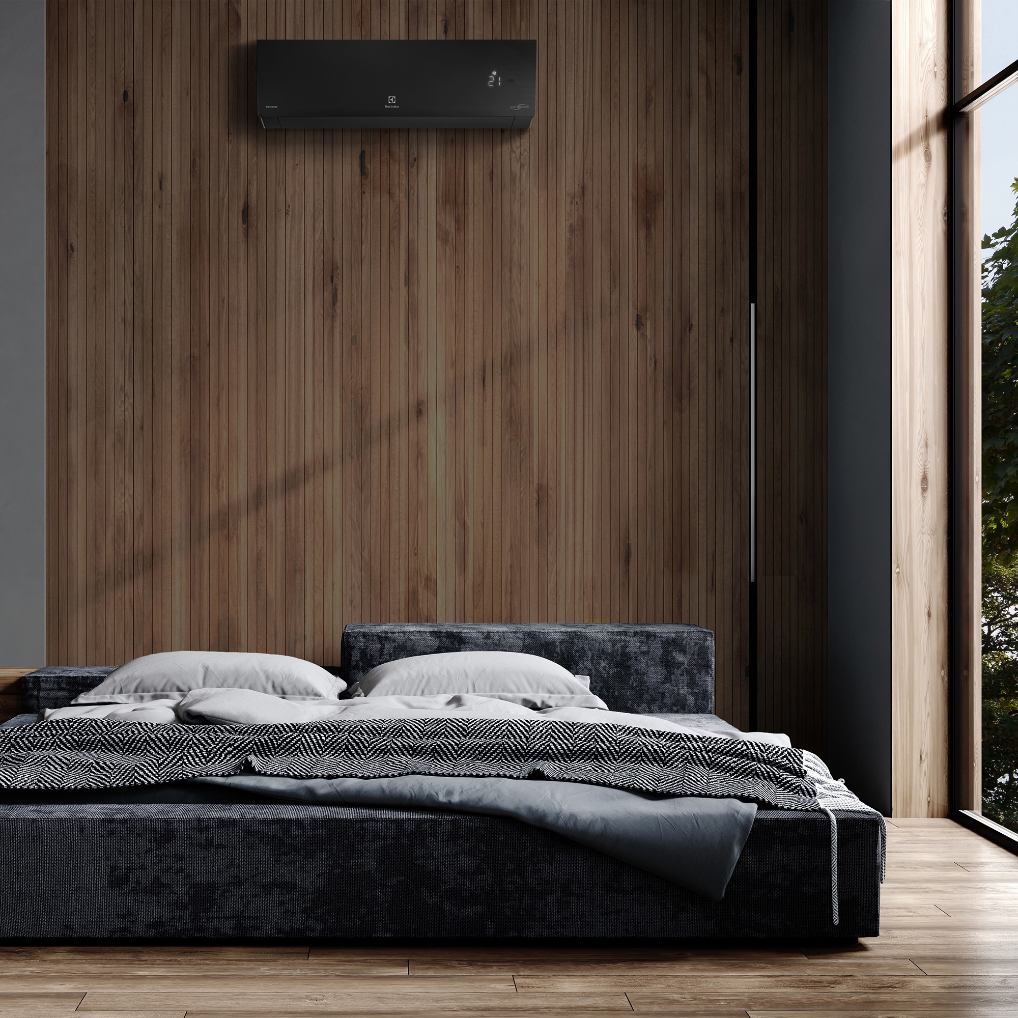 Сплит-система инверторного типа Electrolux Enterprise Super DC EACS/I-12HEN-BLACK/N8_24Y комплект — изображение 6