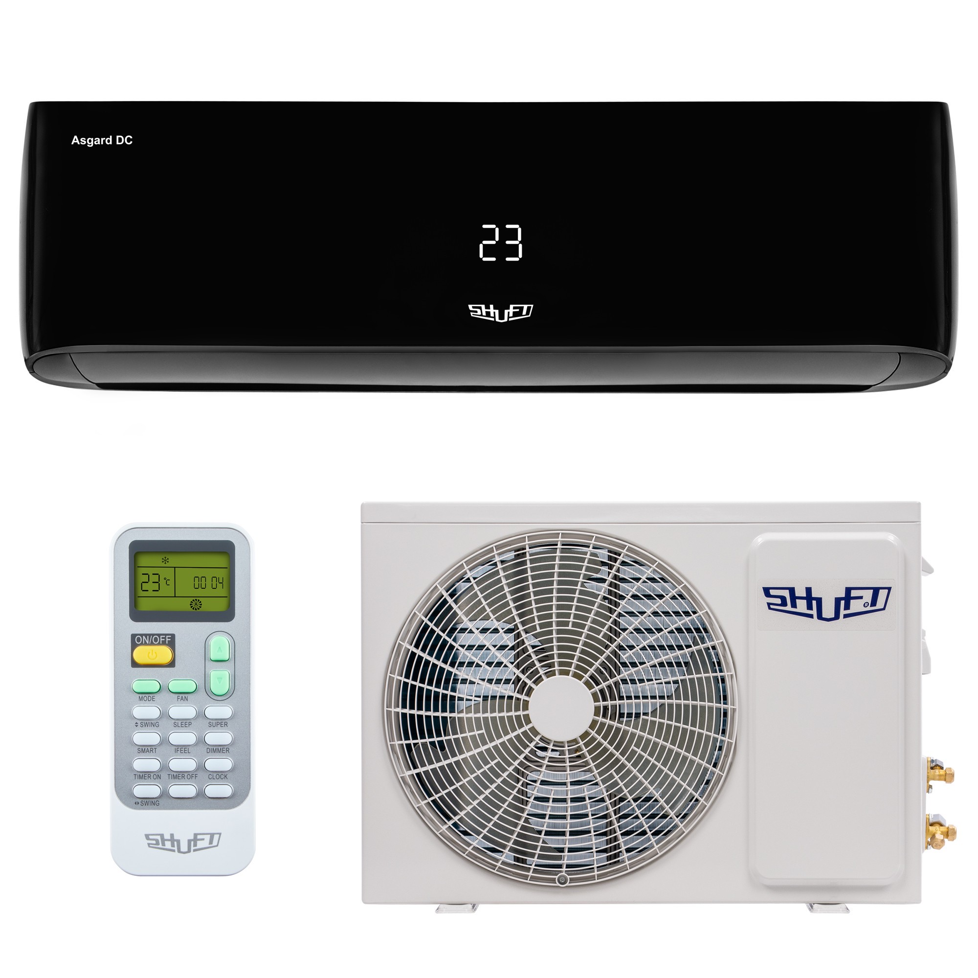 Сплит-система инверторного типа SHUFT Asgard DC Black SFTHAI-12HN8/BL комплект — изображение 8