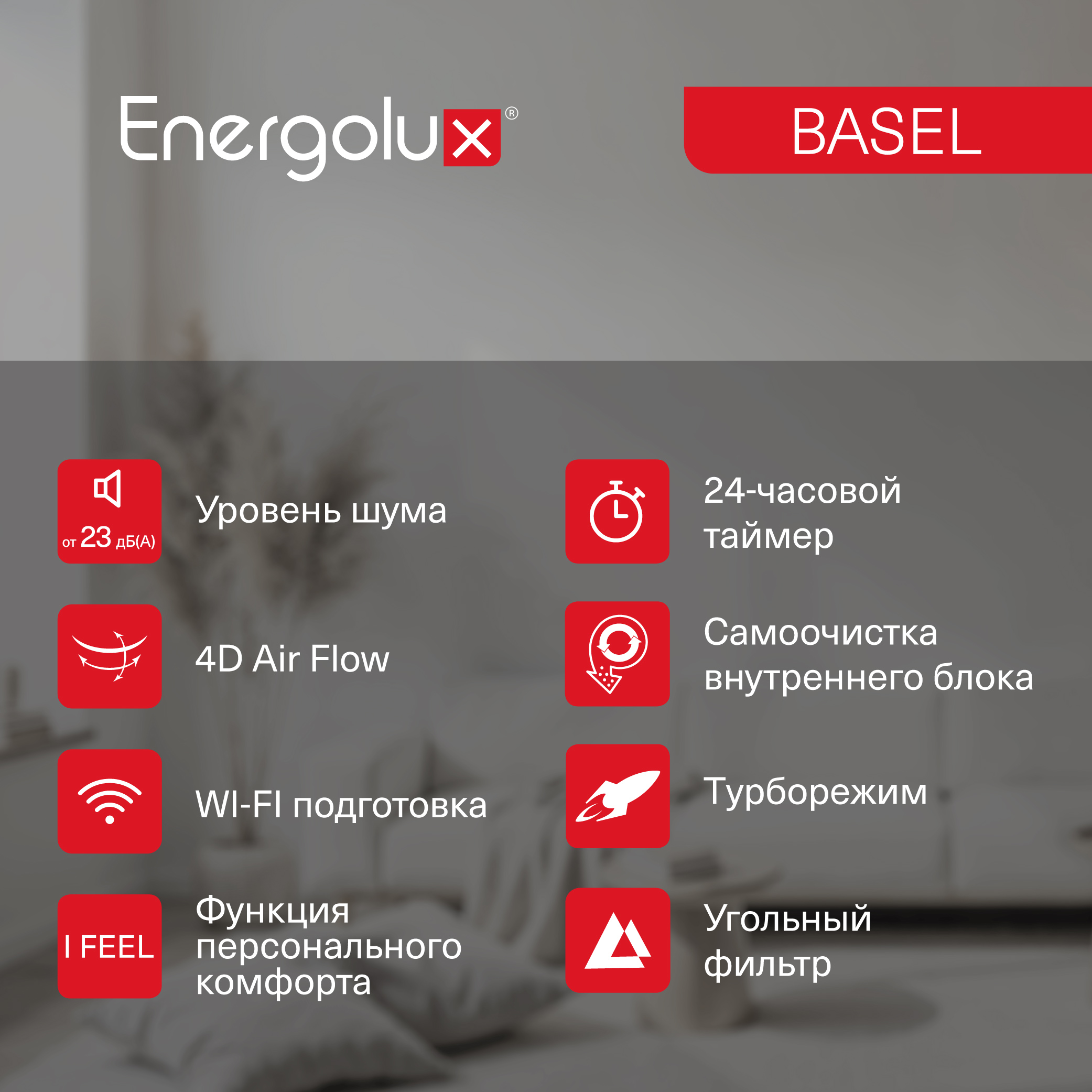 Сплит-система On/Off Energolux BASEL SAS24B4-A / SAU24B4-A — изображение 6